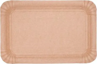 Produktbild von Kraftpapiertablett 13 x 20 cm 100 Stück.
