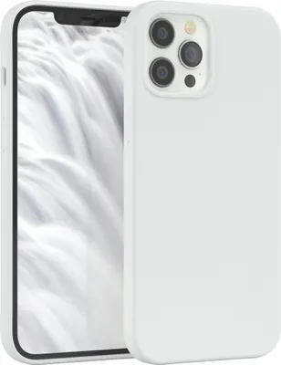 Produktbild von EAZY CASE Silikonhülle für Apple iPhone 12 Pro Max Silikon Backcover Schutz in Weiß