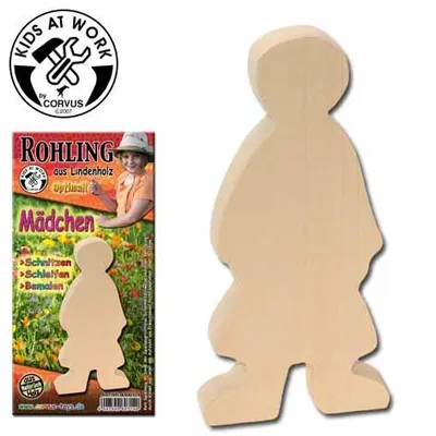 Produktbild von Schnitzholzrohling Mädchen