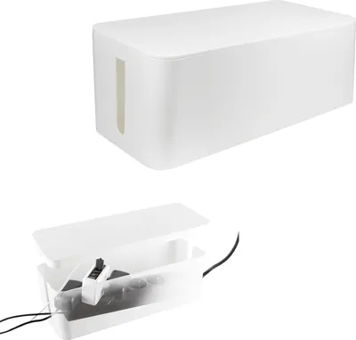 Produktbild von LogiLink Management Kabelbox Groß 407 x 157 x 133,5mm Weiß