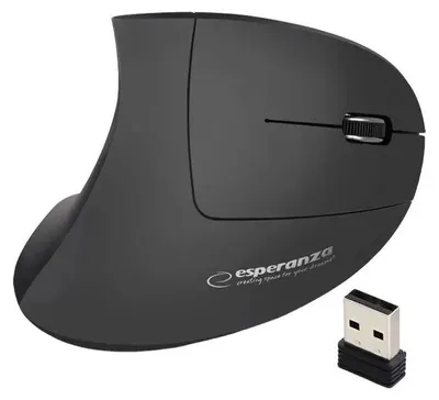 Obrázek produktu pro Bezdrátová myš EM133 - černá - ergonomická myš - technologie 2,4 GHz