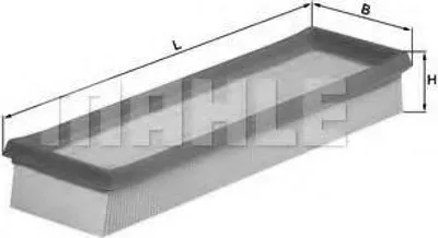 Image de MAHLE ORIGINAL Filtre à air LX 509