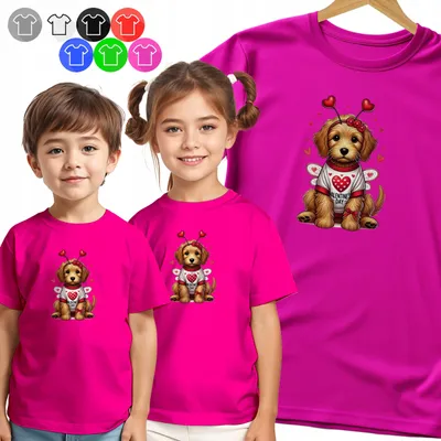 Produktbild von Kinder T-Shirt - SZCZENIAK Z ANIELSKIMI SKRZYDŁAMI - S