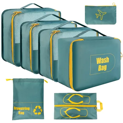 Immagine prodotto di Organizer per valigia - Set da 7 pezzi - Impermeabile - Rete - Viaggio