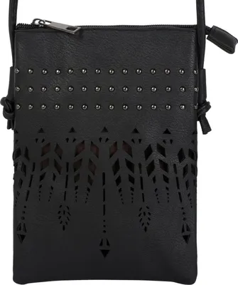 Produktbild von styleBREAKER Damen Mini Bag Umhängetasche Ethno Style und Nieten, Schultertasche, Handtasche, Tasche 02012260