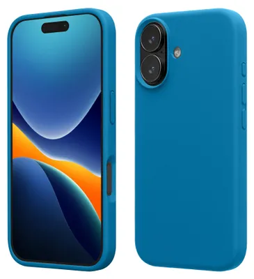 Produktbild von kwmobile Handyhülle für iPhone 17 Hülle, für iPhone 17 Case - Hülle Silikon - kabelloses Laden - Karibikblau