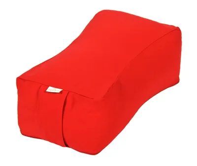 Produktbild von yogabox Meditationskissen SQUARE - rot 38 x 20 x 13 cm Buchweizenschalen