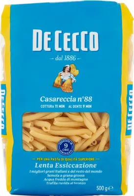 Produktbild von 20x Pasta De Cecco 100% Italienisch Casareccia n. 88 Nudeln 500g