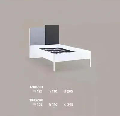 Produktbild von Kinderzimmer Schlafzimmer Bett Jugendzimmer Grau Tisch Schrank Holz Möbel 3tlg.
