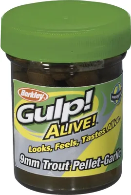 Zdjęcie produktu dla Berkley Gulp Alive Trout Pellet 9mm Garlic Natural