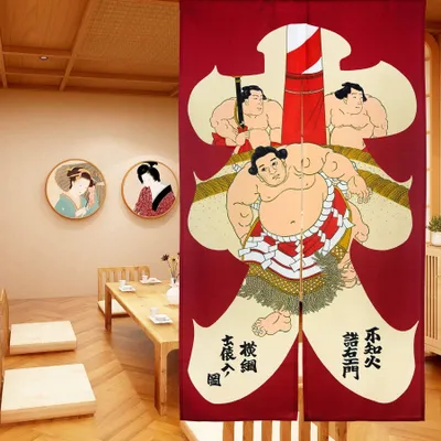 Produktbild von Japanische Türdekoration mit Sumoringern