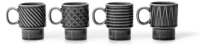 Produktbild von Espresso Tassen, Steingut, 10 cl, 4 Stück