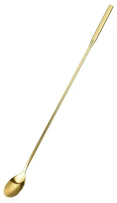 Cocktail-Mixlöffel aus Edelstahl, 300 mm, gold