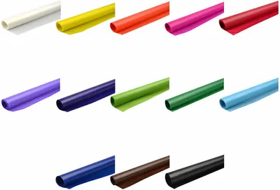 Produktbild von Folia Transparentpapier 42g/m², 50x70cm, gerollt 100 Bogen, farbig sortiert