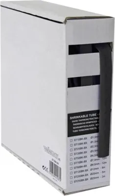 Zdjęcie produktu dla Rurka termokurczliwa 2:1 - 12,0 mm - czarna - 8 m - pudełko