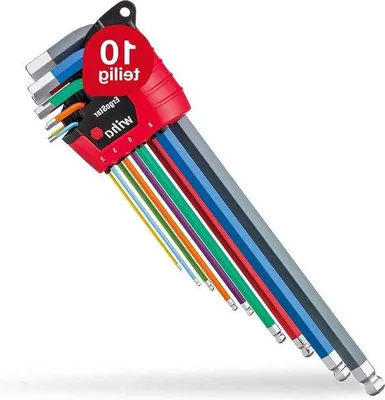 Image de Ensemble ergonomique de 10 outils de vissage aux couleurs vives