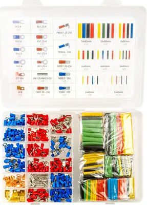 Imagen del producto de Set de conectores y tubos termorretráctiles 678 uds. AMIO-03031