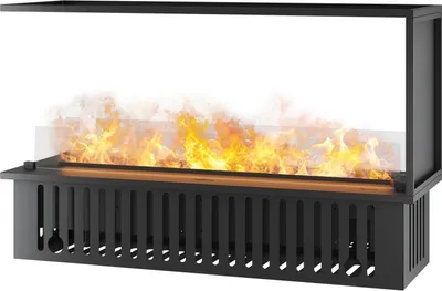 Imagen del producto de Chimenea de etanol empotrada U 1200 con llama multicolor, efecto 3D y control mediante aplicación, depósito de 2,4 litros - 120 cm