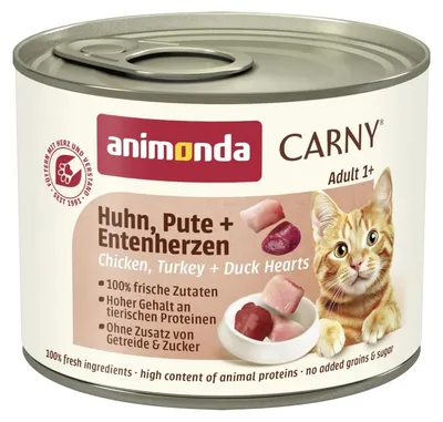 Productafbeelding van ANIMONDA Carny Adult Kip, kalkoen en eendenhart - natvoer voor katten - 200g