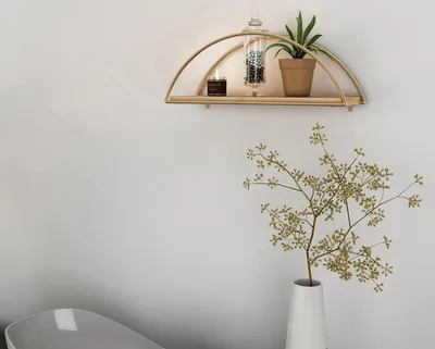 Produktbild von Skye Decor, Aybike- HFT1102, Gold, Wandregale, 100% massives Holz, 41 x 17 x 16 cm