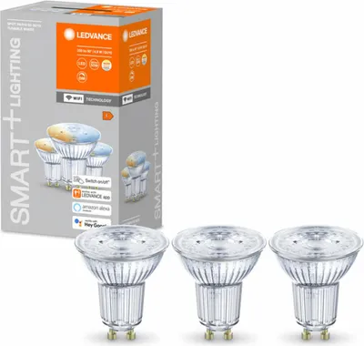 Produktbild von LEDVANCE 00217610, Intelligentes Leuchtmittel, WLAN, Edelstahl, LED, GU10, 2700 K