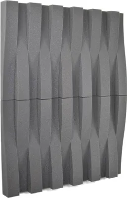 Produktbild von Akustikpanele für optimale Schallabsorption, 24 Stück, 595x75x75mm, Anthrazitgrau