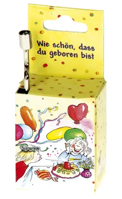 Produktbild von Spieluhr Wie schön dass du geboren bist (Zuckowski)Motiv Kindergeburtstag