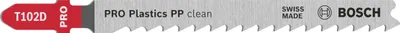 Image de Lame de scie sauteuse PRO Plastics PP clean T102D, 100 mm, lot de 3