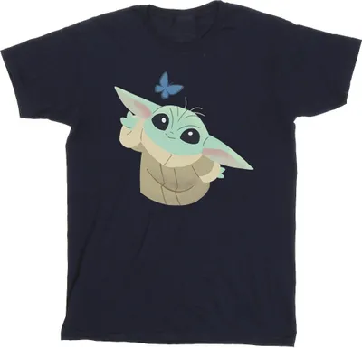 Produktbild von Star Wars - "The Mandalorian Butterfly Catching" T-Shirt für Herren BI47469 (S) (Marineblau)