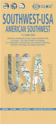 Obrázok produktu pre Americký juhozápad 1 : 3 000 000. cestná mapa + mapy miest