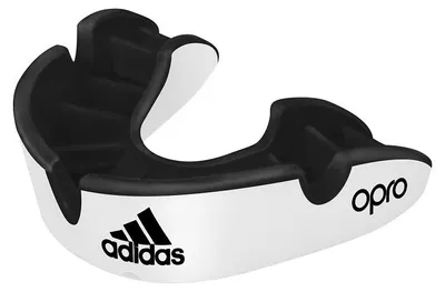 Produktbild von adidas Mundschutz OPRO Gen4 Silver-Edition weiß Senior