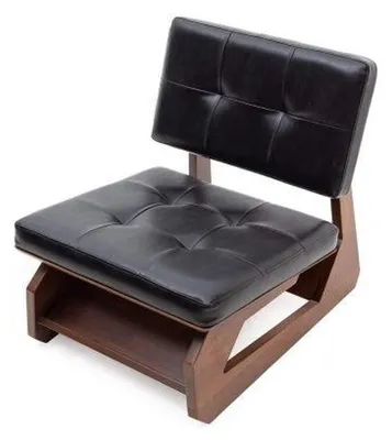 Zdjęcie produktu dla Fotel nowoczesny drewniany design meble do salonu czarny kolor styl