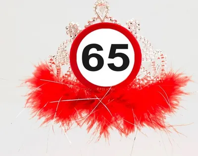 Produktbild von 65. Geburtstag Verkehrsschild Diadem