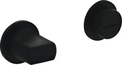 Produktbild von Rosettenpaar Intersteel WC rund schwarz matt Ø 30 mm