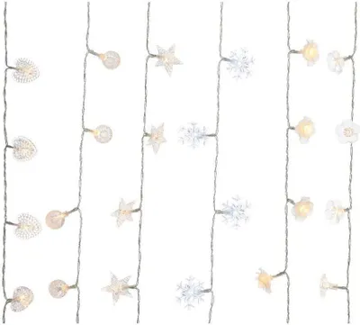 Produktbild von LED Lichterkette Stern Rose Kristall Kugel Herz Blume L1,1m Stückpreis