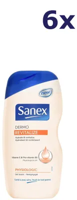 Produktbild von 6x Sanex Dermo Revitalize 250 ml douchegel