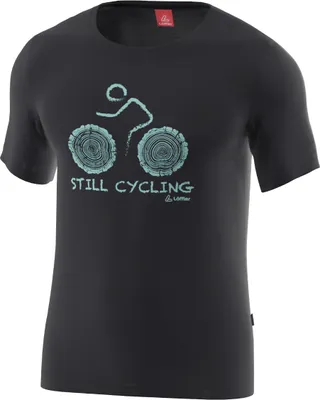 Produktbild von Löffler Hemd Kurzarm m Printshirt Cyc Merino - Lyocell™ - Schwarz