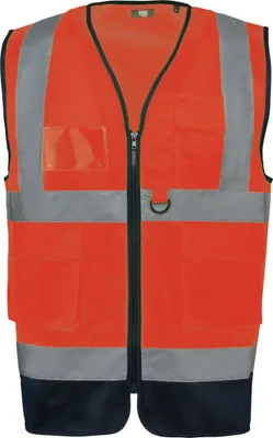 Obrázok produktu pre WK. Recyklovaná bezpečnostná vesta HI-VIS so zipsom