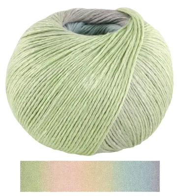 Produktbild von Lana Grossa - Cotonella 0001 pastellgrün rosa beige pastellblau graulila