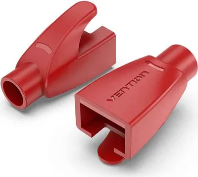 Produktbild von Vention IODR0-100, Kabelschuh, Rot, Polyvinylchlorid (PVC), RJ-45, 100 Stück(e)
