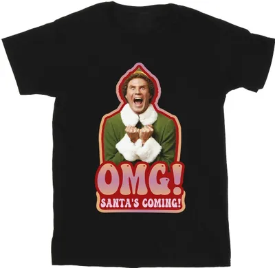 Produktbild von Elf - "Santa's Coming" T-Shirt für Herren BI24199 (4XL) (Schwarz)