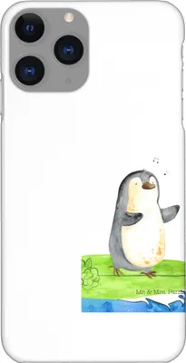 Produktbild von Mr. & Mrs. Panda Iphone 11 Pro Handyhülle Pinguin Surfer - Weiß - Geschenk, Hawaii, Motiviert, Handy Case, Optimistisch, Surfen, Portugal, Premium Kunststoff