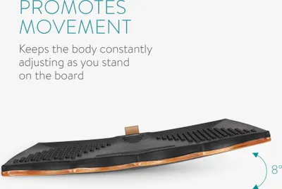 Produktbild von Navaris Anti-Ermüdungsplatte für Steharbeitsplatz - ergonomische Anti Ermüdungsmatte - Stehmatte für Stehtisch oder Schreibtisch - Akupressurmatte