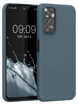 Produktbild von kwmobile Handyhülle für Xiaomi Redmi Note 11 / Note 11S Hülle - TPU Case - Kabelloses Laden - Schutzhülle Cover in Dunkler Schiefer