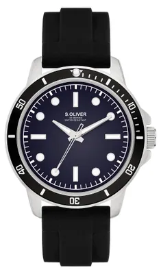 Produktbild von s.Oliver Herren Uhr Armbanduhr Silikon SO-4421-PQ