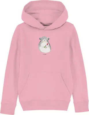 Produktbild von Mr. & Mrs. Panda Kinderpulli Chinchilla Blume 7-8 Jahre (122/128) - Baumwolle Pink - Geschenk, Chaos, Liebeskummer, Kapuzenpulli, Kinderbekleidung, Pullover, Sweater, Hoodie