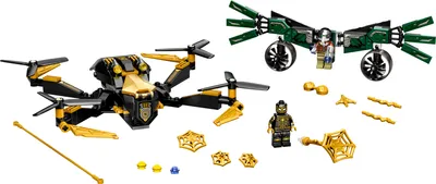 Zdjęcie produktu dla LEGO 76195 Pojedynek dronów Marvel Spider-Man, zabawka dla dzieci w wieku 7+ lat, świetny prezent świąteczny lub urodzinowy