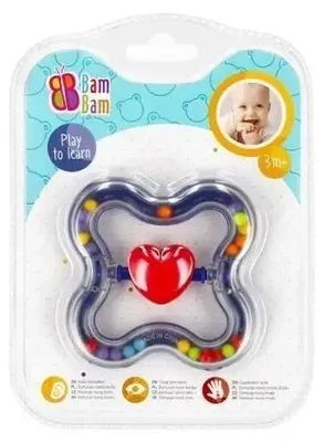 Immagine prodotto di Sonaglietto a forma di cuoricino BAM BAM - BAM BAM