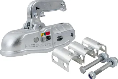 Produktbild von STEELPRESS Kugelkupplung BC-3000C-00-00Z2, Guss, 3000 kg, Rohrdeichsel 35–50 mm, Stützlast 300 kg, für PKW-Anhänger