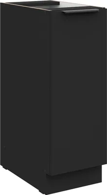 Produktbild von Küchen Unterschrank Schrankauszug 30 cm SIENA Schwarz Küche Küchenzeile